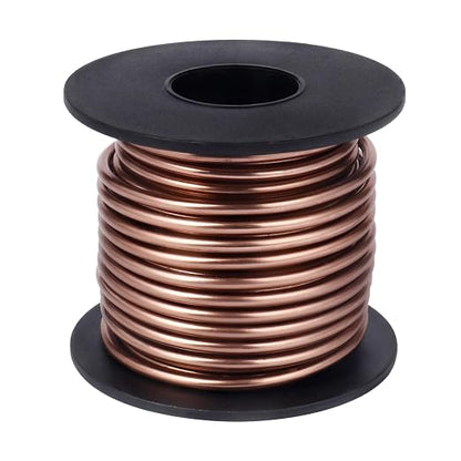 Aluminum Craft Wire, 32.8 Feet 3.0 mm/ 8 Gauge Brown Bendable Soft Metal - Image 3