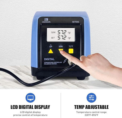 Soldering Iron Station Kit - 110V 60W Digital LED Soldering Station Temperature - Image 4