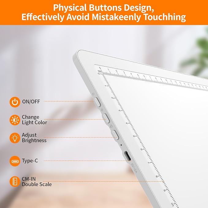 Elice Magnetic A3 Light Board for Diamond Painting, Ultra-Thin Tracing LED - Image 2