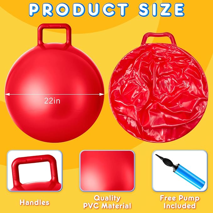 Lewtemi 3 Pcs 22 Inch Bouncing Ball - Image 2