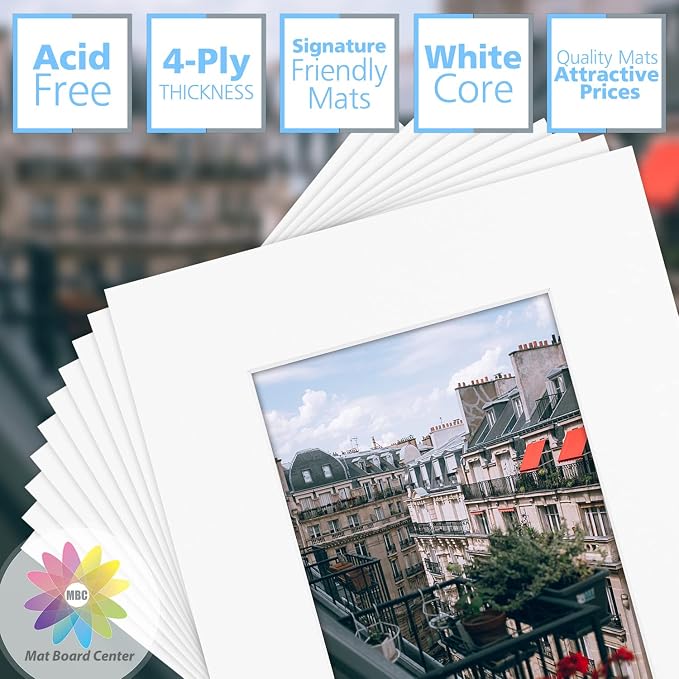 Mat Board Center, 8x10 for 5x7 Off White Color Mats - Image 2