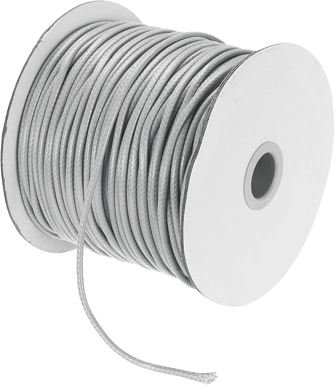 MECCANIXITY Waxed Cord 2.5mm Waxed Polyester Cord 87 Yard Wax String by MECCANIXITY