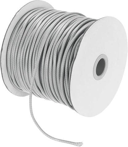 MECCANIXITY Waxed Cord 2.5mm Waxed Polyester Cord 87 Yard Wax String by MECCANIXITY