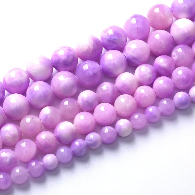 36pcs 10mm Natural Pink Starry Galaxy Persian Jade Gemstone Beads Round Loose - Image 3