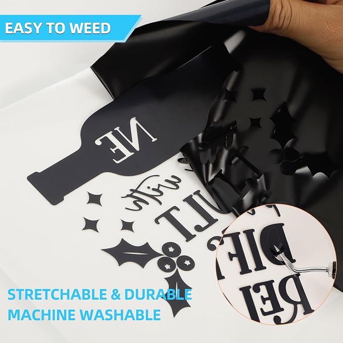 Guangyintong Black HTV Heat Transfer Vinyl Rolls - Image 6