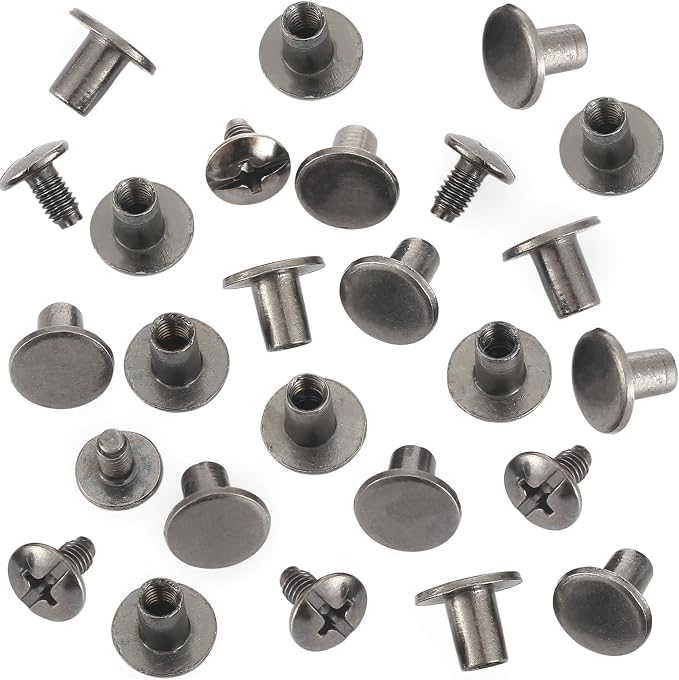 YORANYO 150 Sets 8MM Chicago Screws Leather Rivets - Image 3