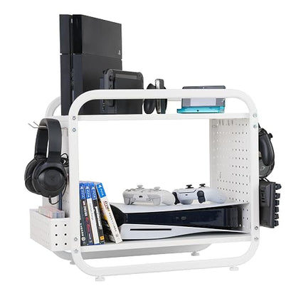 PLKOW Compact Video Game Storage Organizer, Xbox Stand Organizer by PLKOW