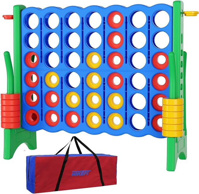 Jumbo 4 in a Row Game Set, 4FT Giant Game Set by N1keft