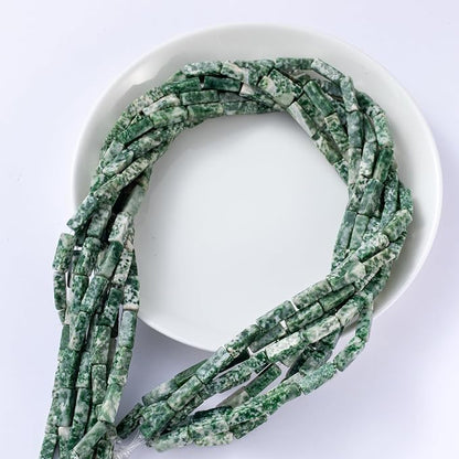 Natural African Jade Rectangle Tube Beads 4x13mm 38cm/str Loose Semi Gemstone - Image 7
