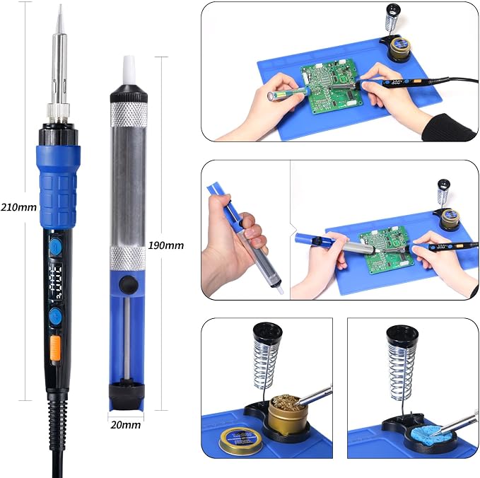 YIHUA 928D Soldering Iron Kit, 65W Soldering Iron, Fully Digital, Display °F/°C - Image 7