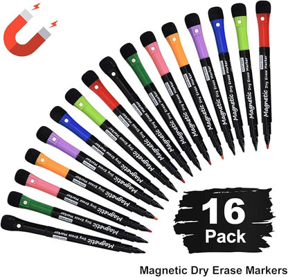 Browill Magnetic Dry Erase Markers, Fine Tip Low Odor Whiteboard Markers - Image 7