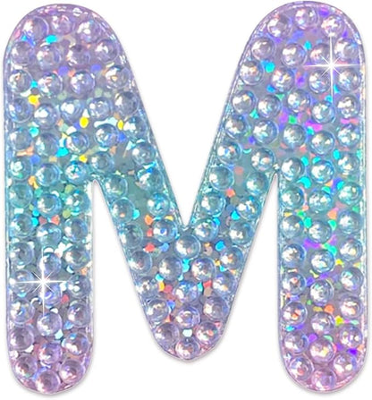 StickerBeans® Rhinestone Alphabet Letter Sticker M by StickerBeans