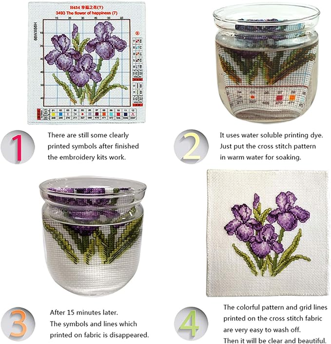 Funchey Stamped Cross Stitch Kits, DIY Cross Stitch Pattern - Image 6
