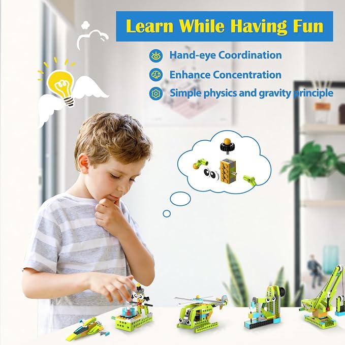 makerzoid Building Robot Kit, 370+ Educational DIY Building Blocks, 100+ Models - Image 3