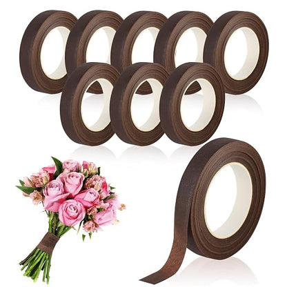 Phinus 9 Rolls Floral Tape, 1/2 Inch x 30 Yard Flower Tape, Bouquet Stem by Phinus