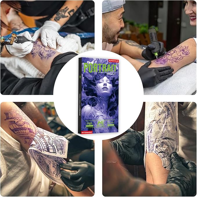 2025 NEW Extended Tattoo transfer paper, 100 Sheets Premium Stencil Transfer - Image 8