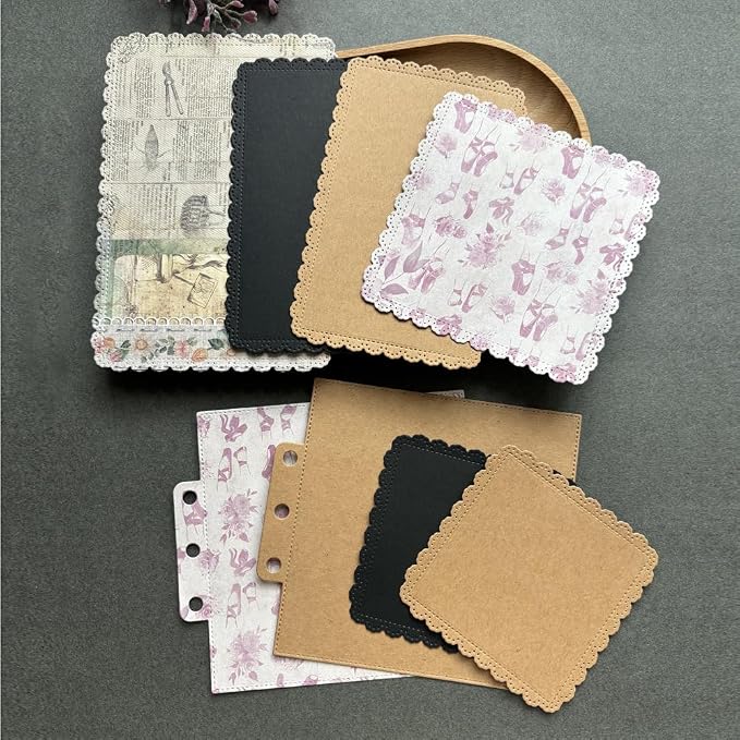 Square Lace Loose-Leaf Cutting Dies, Backgrounds Frame Die Cuts Metal Stencils - Image 4
