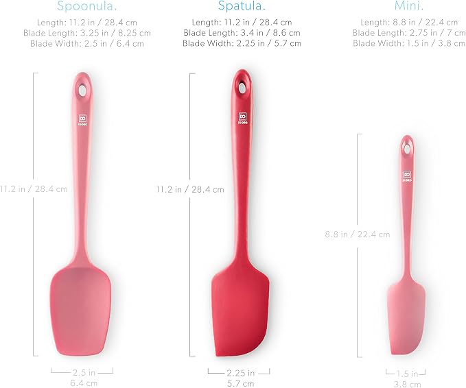 DI ORO - Large Silicone Spatula - 600ºF Heat-Resistant Spatula - Seamless - Image 5