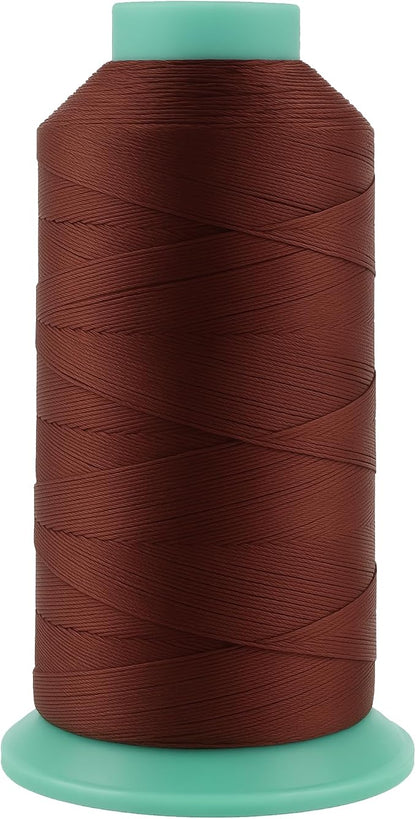 Mandala Crafts Size 92 280D T90 Bonded Nylon Thread Copper Brown Heavy Duty by MandalaCrafts