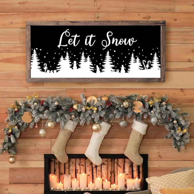 Christmas Stencils for Window Glass Large Christmas Stencil Reusable 53.1” - Image 6