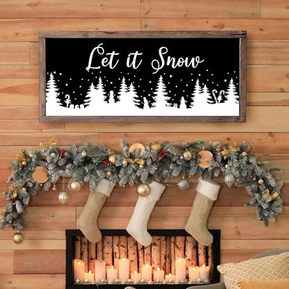 Christmas Stencils for Window Glass Large Christmas Stencil Reusable 53.1” - Image 6