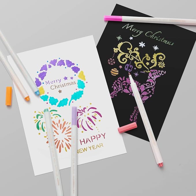 YUANCHENG Metallic Marker Pens, Rock Painting, Easter Egg, Halloween Pumpkin - Image 5