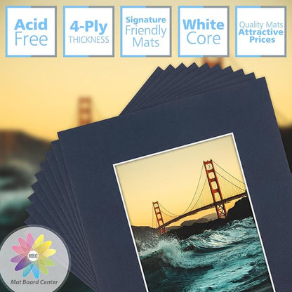 Mat Board Center, 8x10 for 5x7 Dignity Blue Color Mats - Image 2