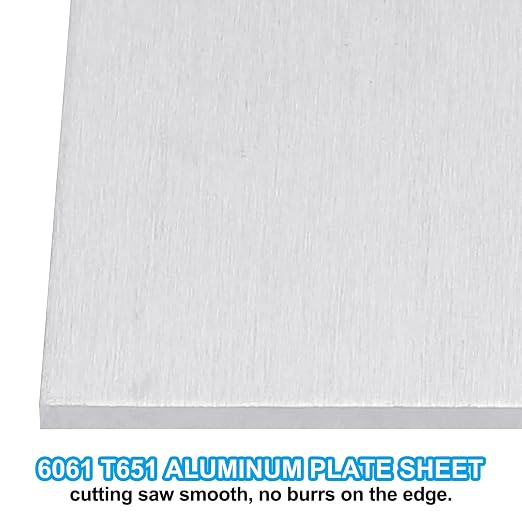 PATIKIL 6061 T651 Aluminum Sheet Metal 4 x 6 x 1/8 Inch 3Pcs Flat Plain - Image 4