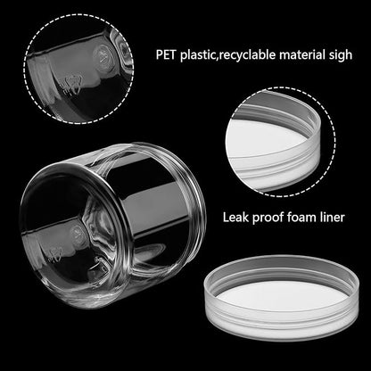 SATINIOR 12 Pack Plastic Container Jars - Image 2