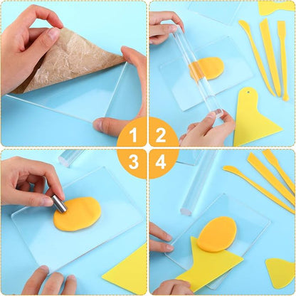 Honoson 24 Pcs Clay Sculpting Tools Kits Polymer Clay Tools DIY Set - Image 5