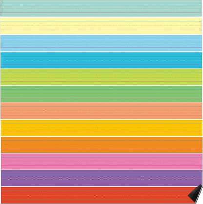 Faccito 12 Pieces Large Magnetic Sentence Strips 3 x 36 inch Dry Erase Sentence by Faccito