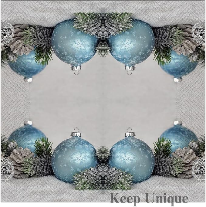 20-ct 13x13 Christmas Paper Decoupage Napkins, 3-Ply Servilletas Tissue Napkin - Image 4