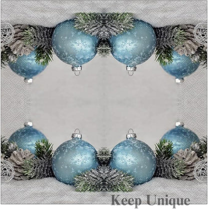 20-ct 13x13 Christmas Paper Decoupage Napkins, 3-Ply Servilletas Tissue Napkin - Image 4