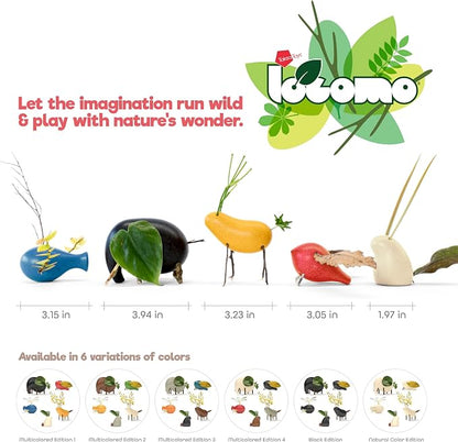 Nature Wooden Toys Locomo Family II Animal Figures Waldorf Open-Ended - Image 6