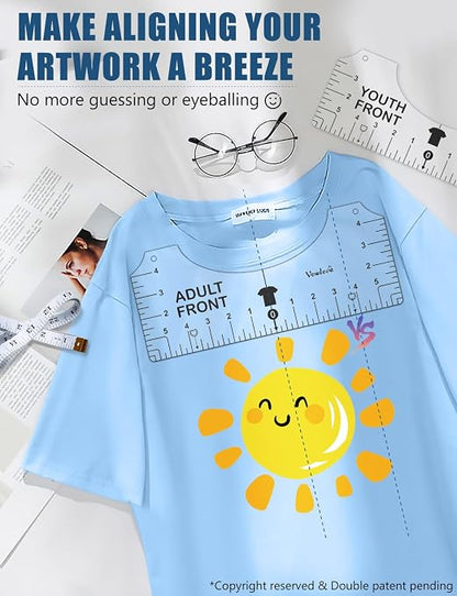 Vowlove Tshirt Ruler Guide Vinyl Alignment - Image 2