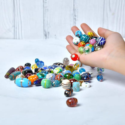 1 LB Bag of Assorted Glass Beads - Image 3
