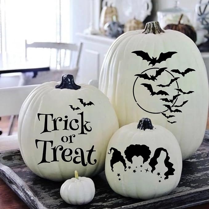Halloween Stencils for Painting on Wood 12”x8” Large Halloween Stencil Boo - Image 5