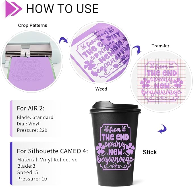 GIRAFVINYL Purple Permanent Vinyl - Image 6