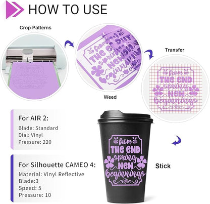 GIRAFVINYL Purple Permanent Vinyl - Image 6