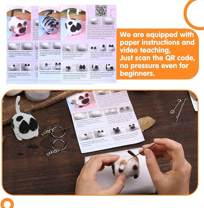 Mayboos Needle Felting Kit, 3 Pieces Making Wool Needle Felting Starter Kit - Image 5
