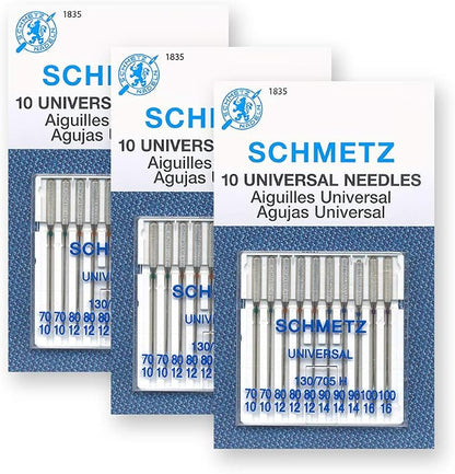 SCHMETZ Universal Sewing Machine Needles, Three 10-Pack Assortment, 30 Needles - Image 2
