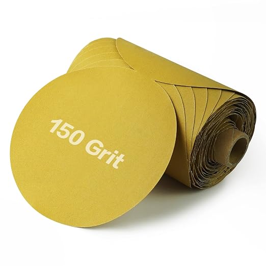 PSA Sanding Discs 6 Inch Adhesive Backed Sandpaper 100 Pack 150 Grit Self by Keeimp