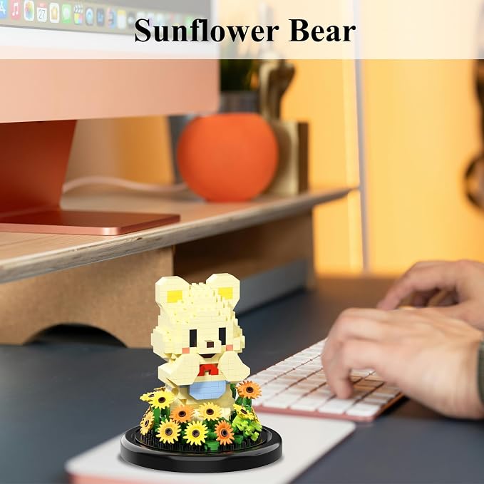 Artificial Flower Animal Toy Building Set - Image 2