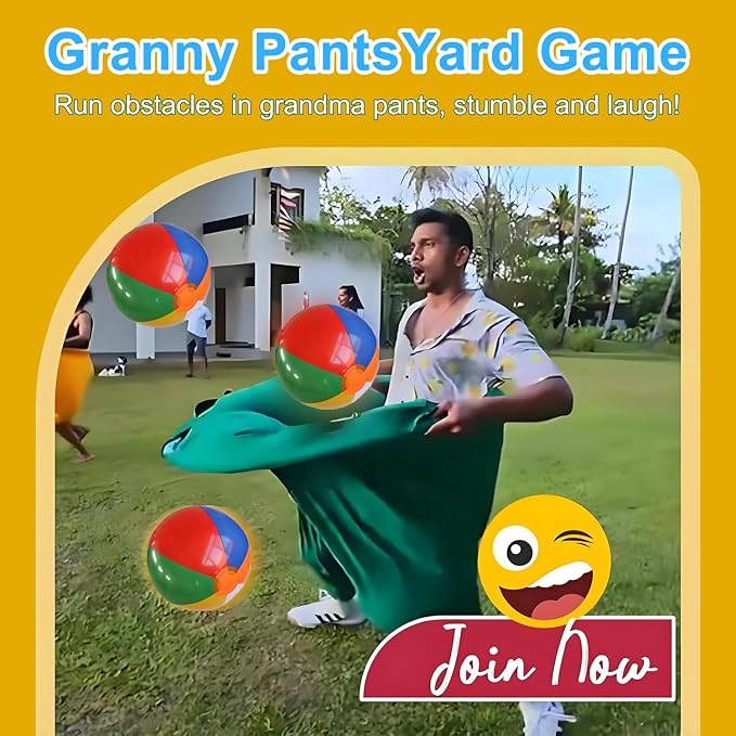 Grandma Pants Garden Game, Grandma Pants Outdoor Game, Equipped - Image 5
