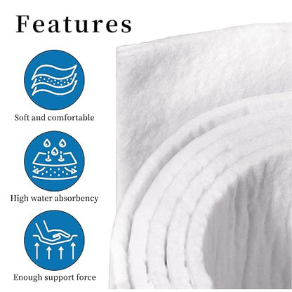 Pllieay Adhesive Felt Premium Grade, Orthopedic Felt Roll 1/4" x 6" x 2.5yd. - Image 3