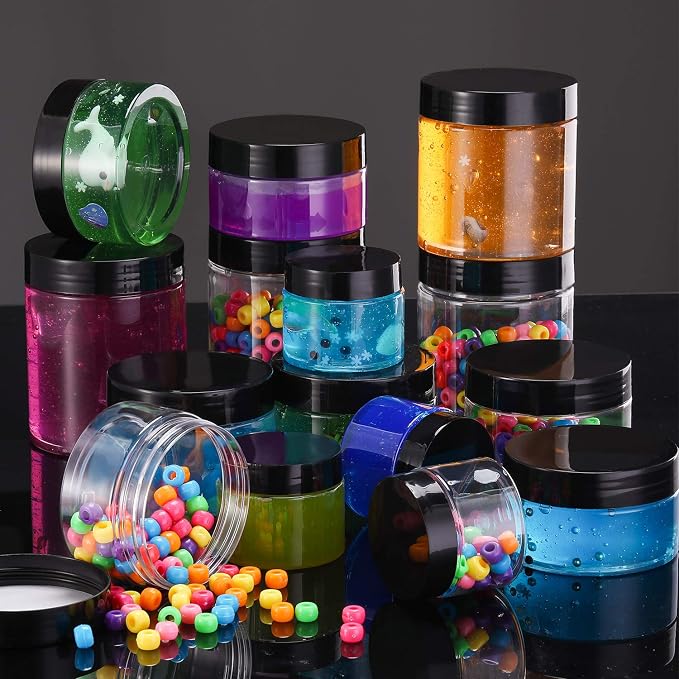 SATINIOR 12 Pack 6 oz Plastic Container Jars - Image 4