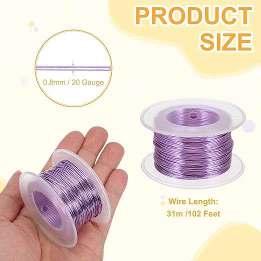 uxcell 20 Gauge / 0.8mm Anodized Aluminum Wire - Image 2
