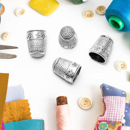 4Pack Thimbles for Hand Sewing, Sewing Thimble Hand-Working Sewing Thimble - Image 4
