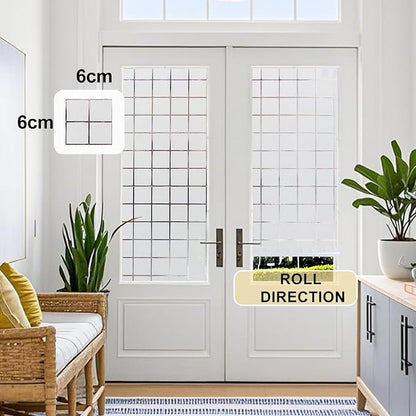 Window Privacy Film Decorative for Front Door, Bathroom Static Cling Stained - Image 7