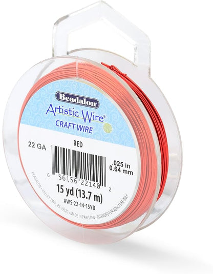 Artistic Wire, 22 Gauge Tarnish Resistant Colored Copper Craft Wire, 15 yd by Unknown